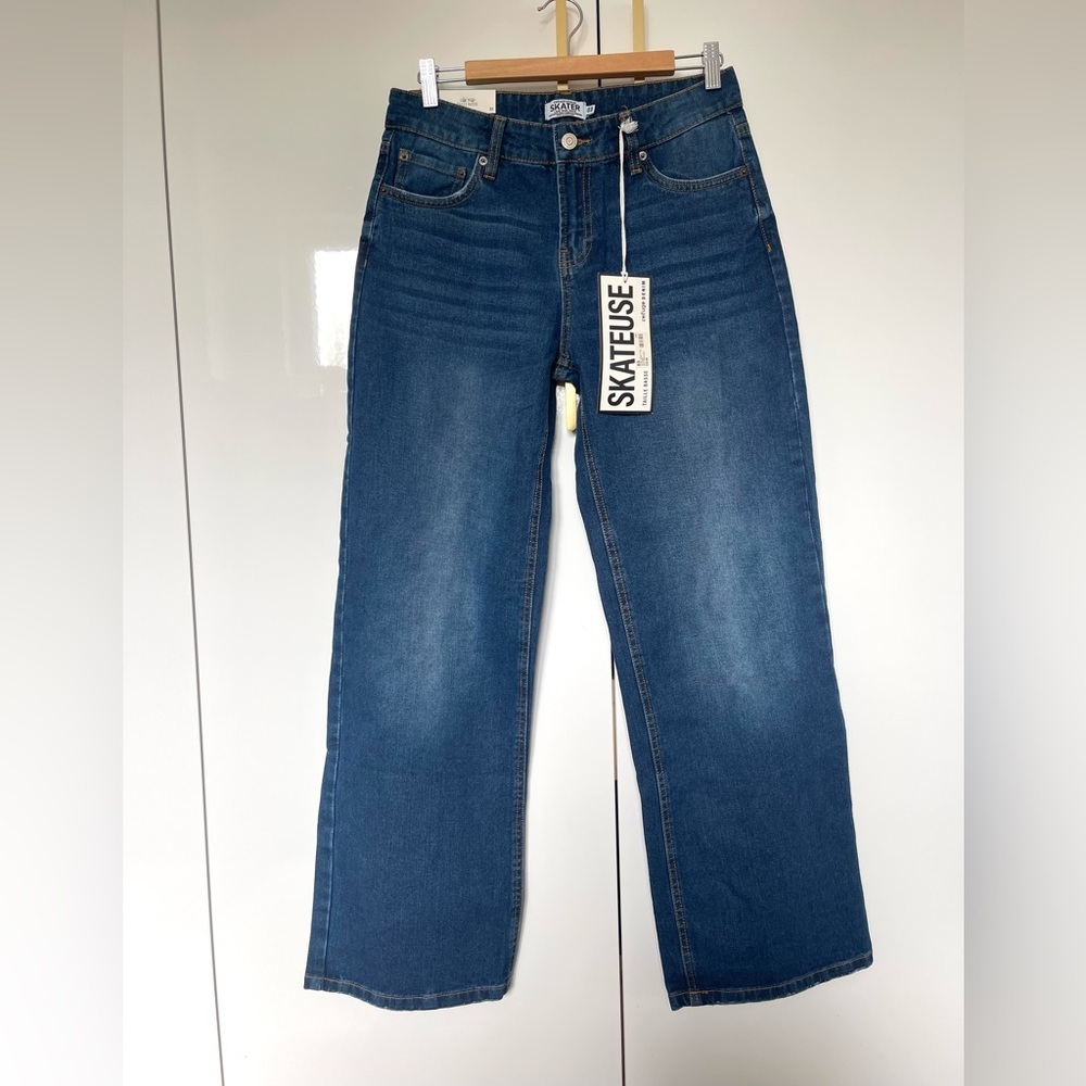 Refuge Denim Low rise skater baggy  jeans small NWT